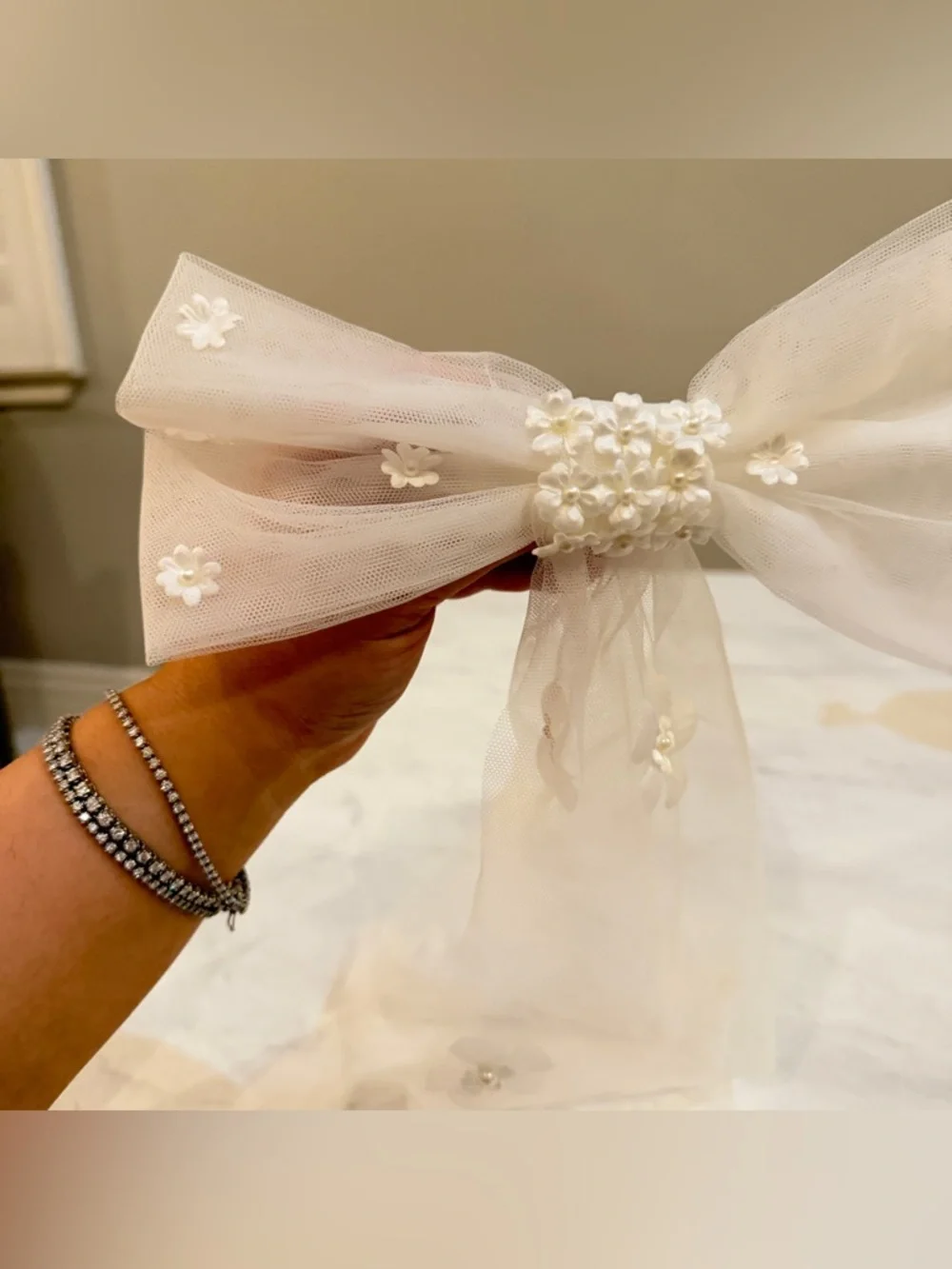 NEW Untamed Petals Floral Bow Hair Barrette